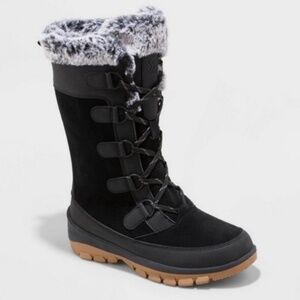 Black All In Motion Tall Snowboots
